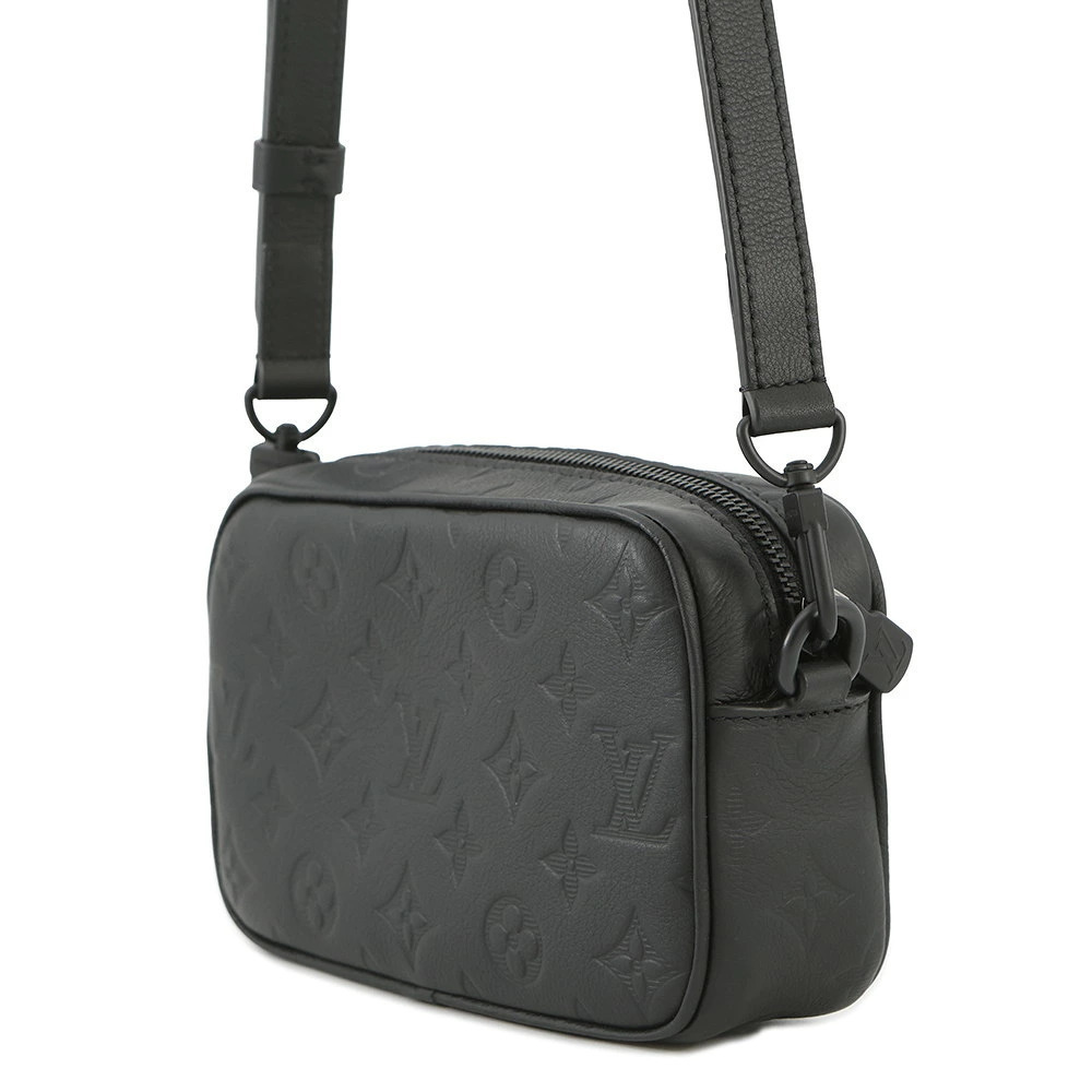Louis Vuitton Trocadero Monogram Wearable Bag Shoulder Wallet Black Shadow